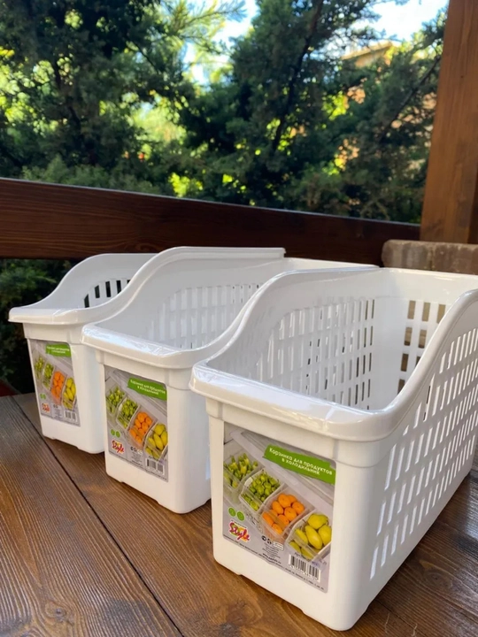 Корзина для хранения фруктов, овощей, еды в холодильнике, органайзер