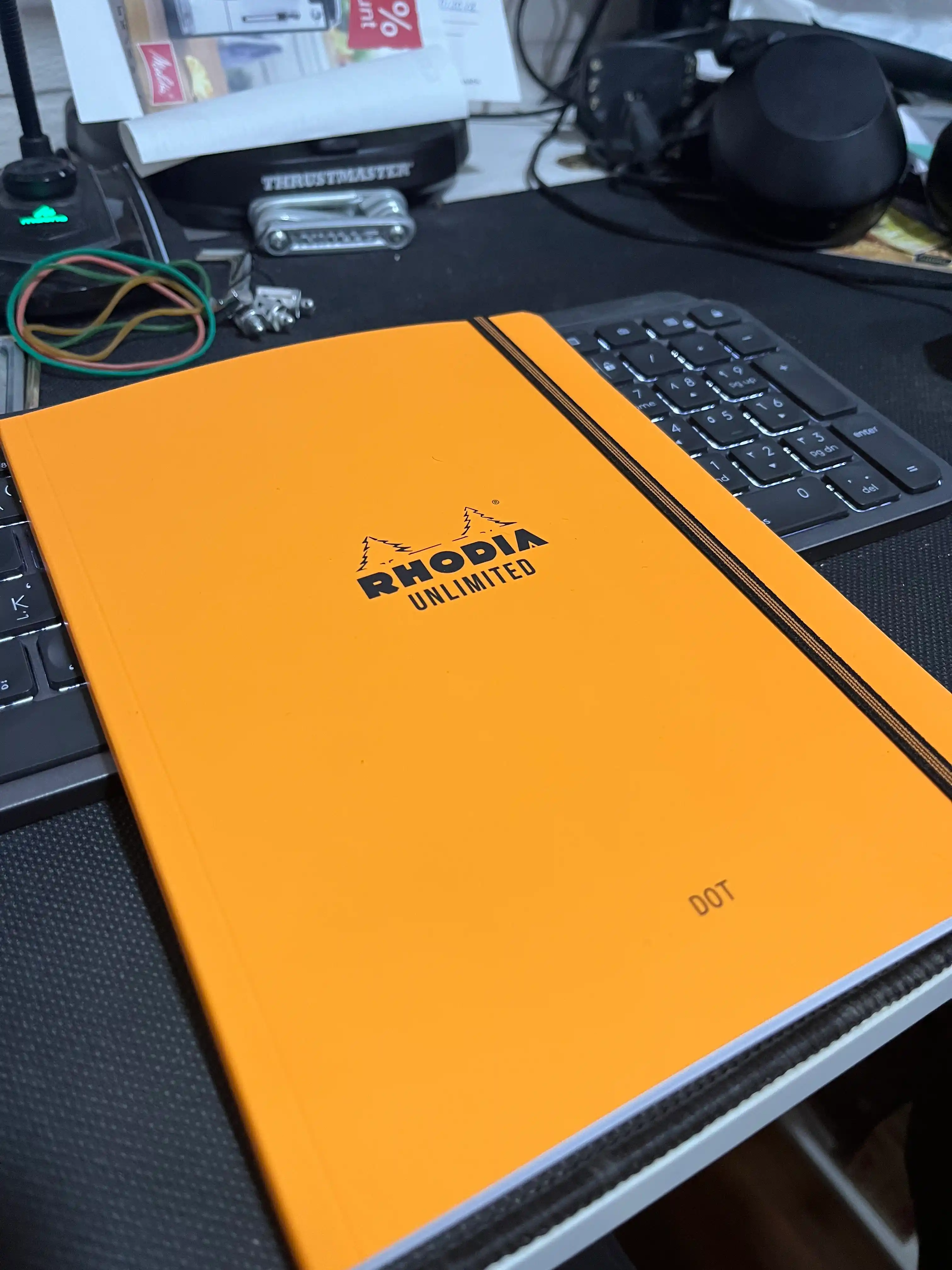 Daftar Rhodia Unlimited A5+, 60 varaq, 80 g/m, suv o'tkazmaydigan muqovada