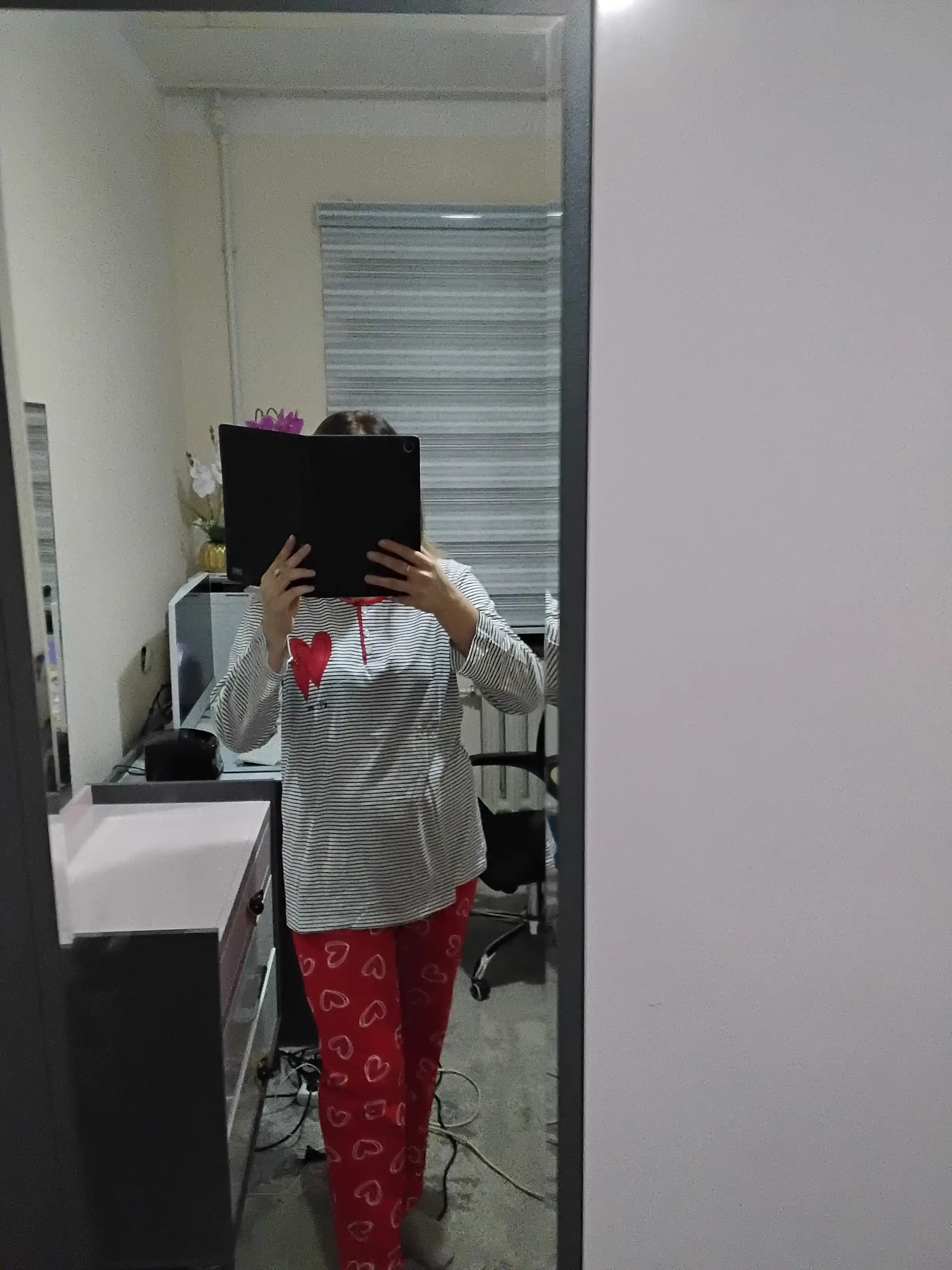Ayollar pijama to‘plami, ishton va ko‘ylak, 100% paxta