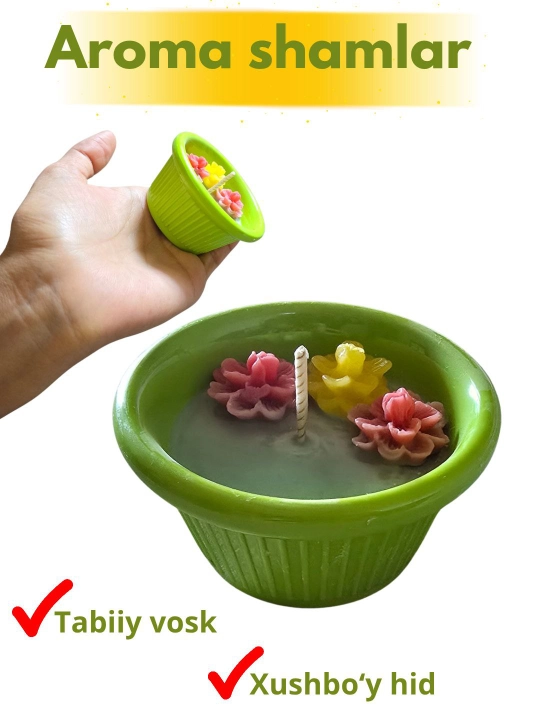 Quruq gullar va tabiiy efir moylari solingan bankadagi xushbo‘y sham, xushbo‘y sham