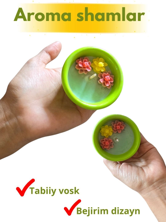 Quruq gullar va tabiiy efir moylari solingan bankadagi xushbo‘y sham, xushbo‘y sham