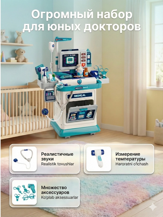 Набор для будущих врачей – медицинские игрушки для детей