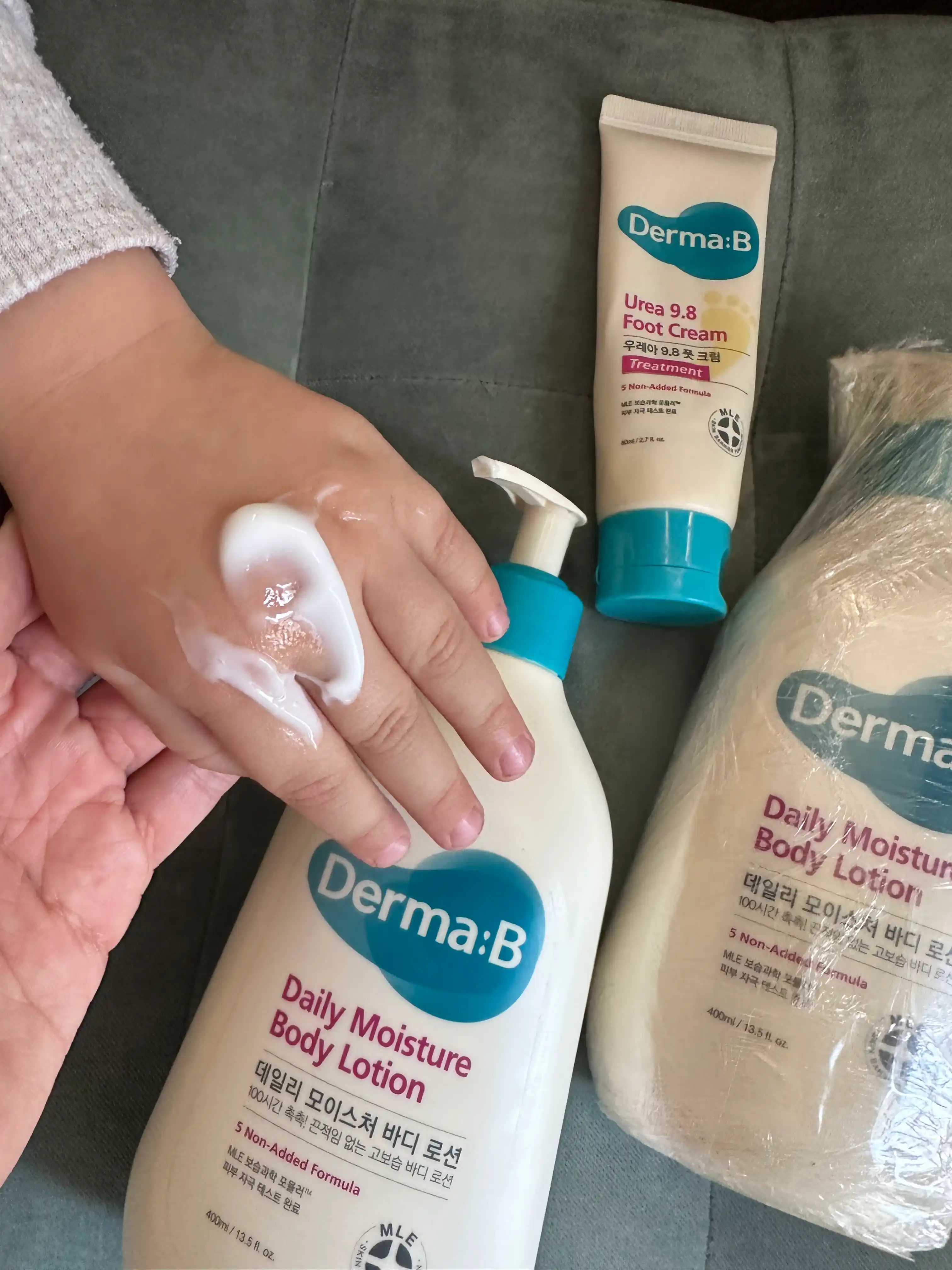 Derma B Tana uchun namlantiruvchi loson:lamellyar Daily Moisture Body,Ceramide Body,400 ml
