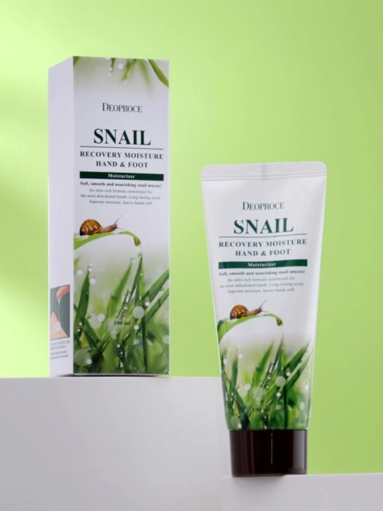 Snail Recovery Moisture - Корейский крем для рук и ног с муцином улитки