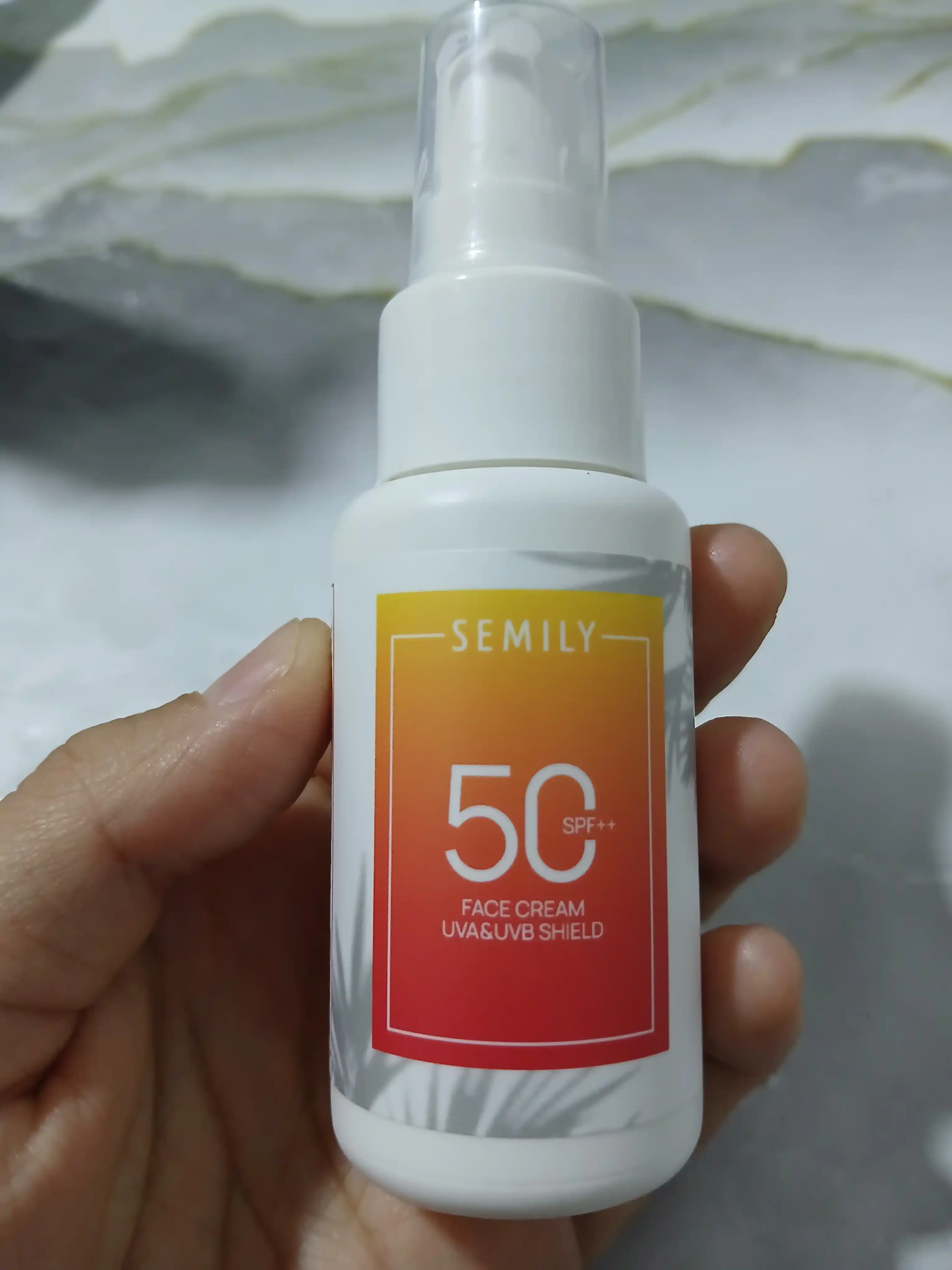 SPF krem, quyoshdan himoya qiluvchi krem yuz uchun SEMILY SPF 30/50, 50 ml