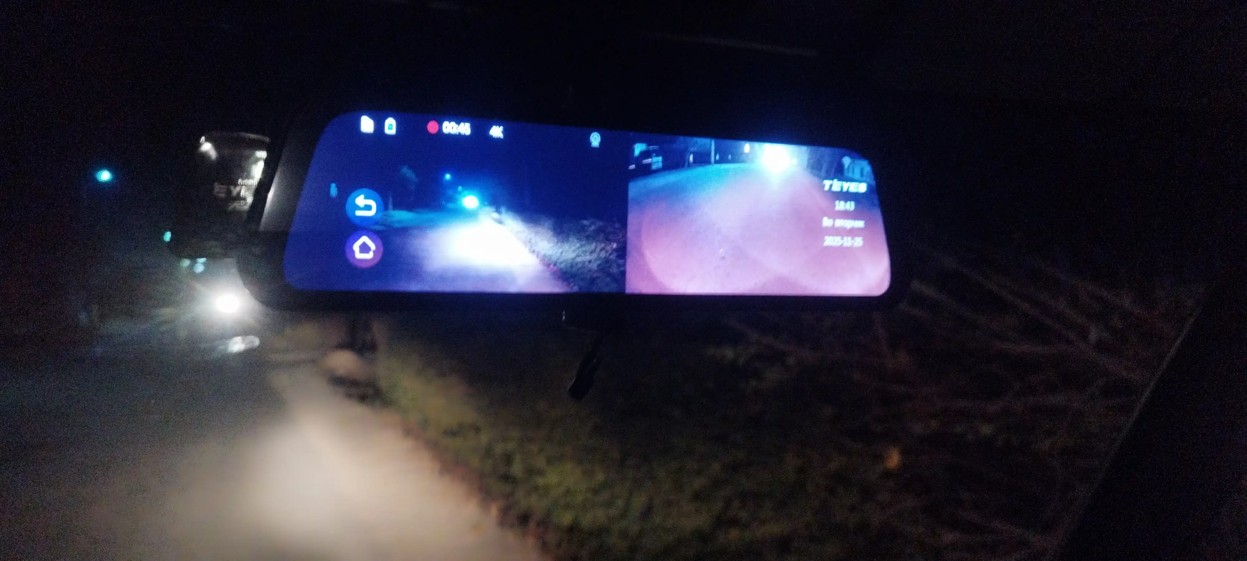 Видеорегистратор для автомобиля TEYES Q8 PRO, с 3 камерами, Wi-Fi, зеркало заднего вида