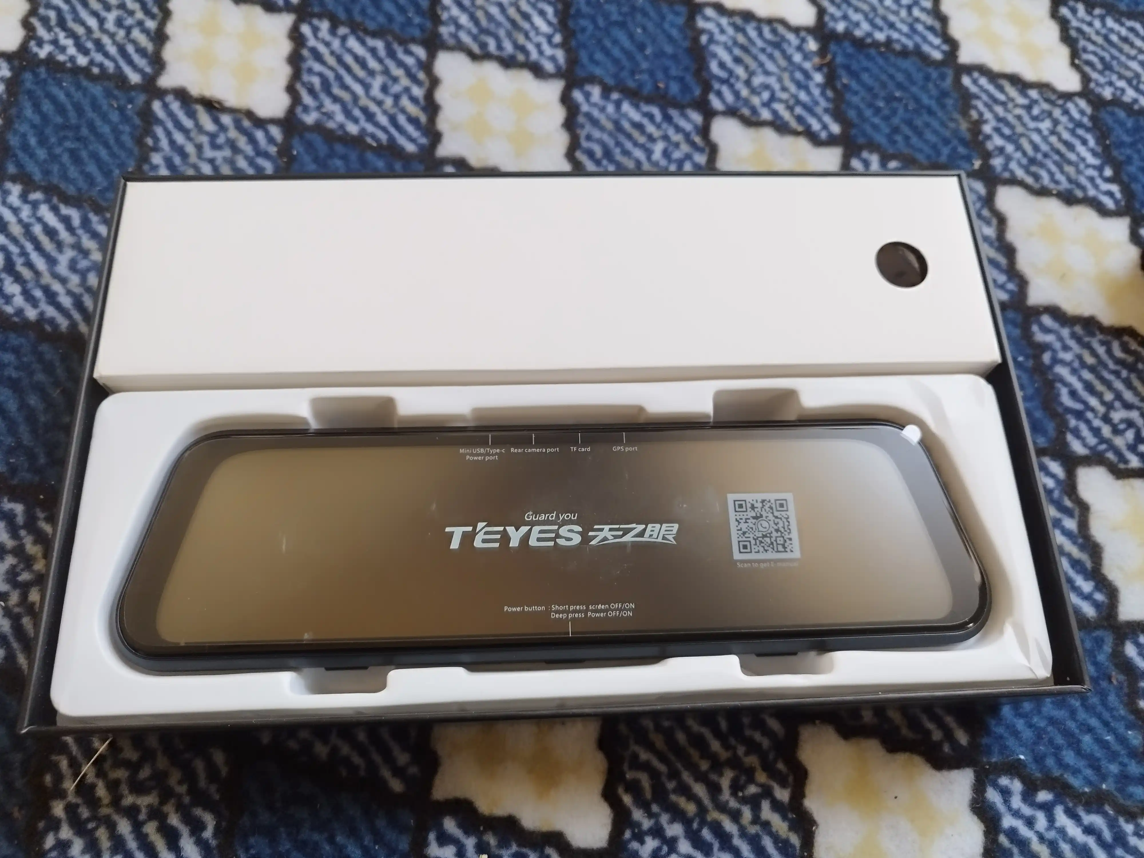 Видеорегистратор для автомобиля TEYES Q8 PRO, с 3 камерами, Wi-Fi, зеркало заднего вида
