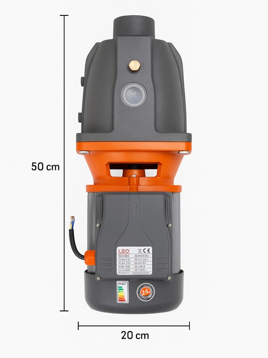 Avtomatik suv nasosi LEO XJWm/15m, sirt, bosim 55 m, o'zi ishlaydigan