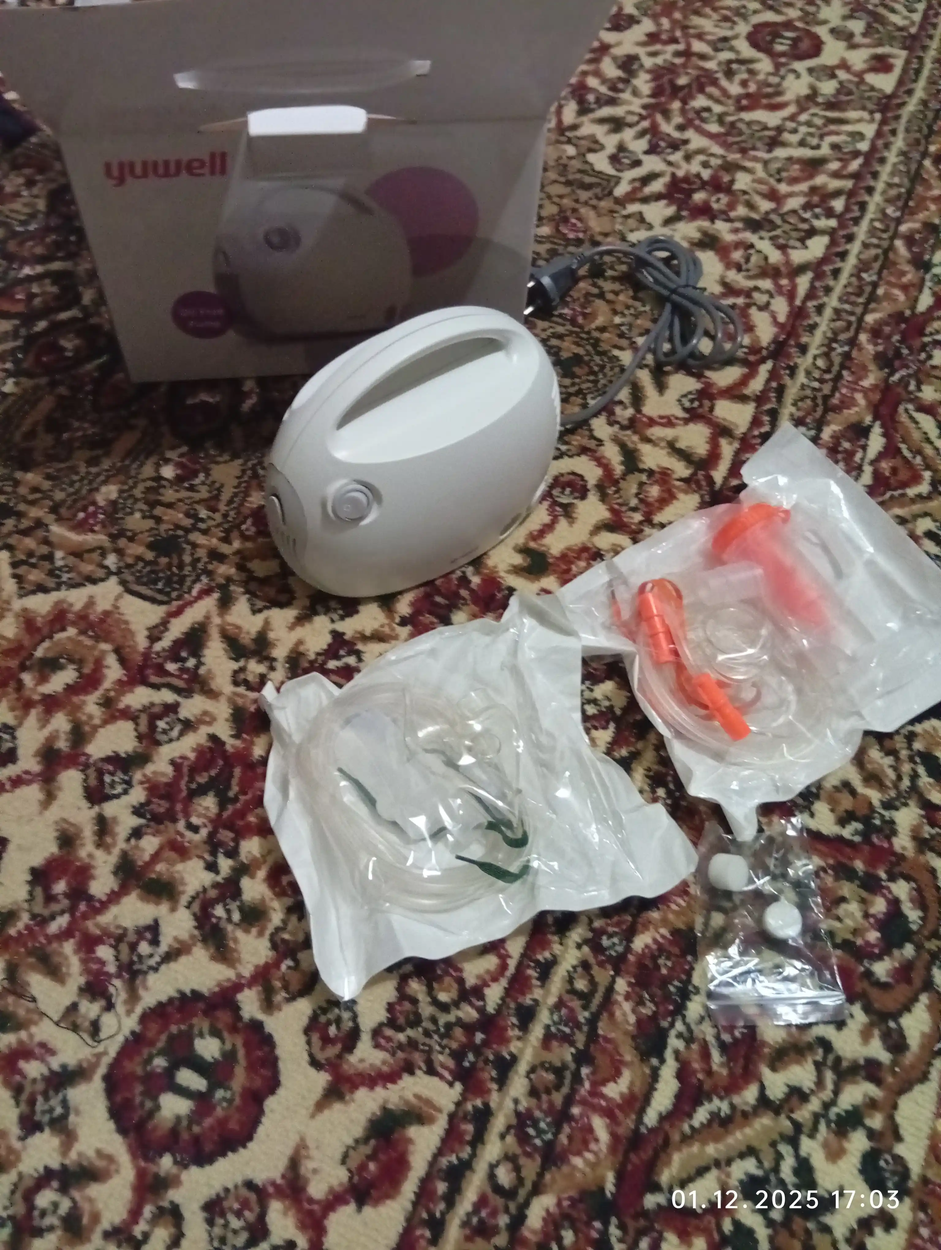 Ингалятор-небулайзер Yuwell 403T, эффективный прибор для лечения дыхательных путей