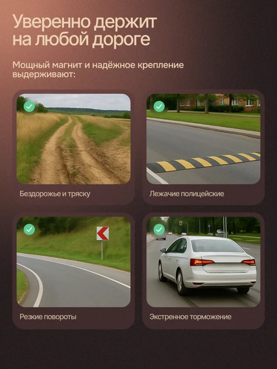 Магнитный автомобильный держатель для телефона с Magsafe, вращающийся на 360 градусов
