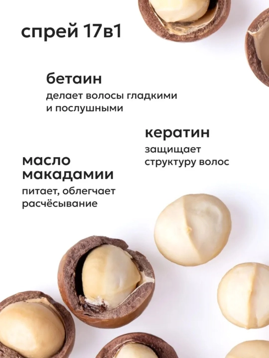 Подарочный набор Likato Keratin Hair Gloss: шампунь + бальзам + спрей 17 в 1
