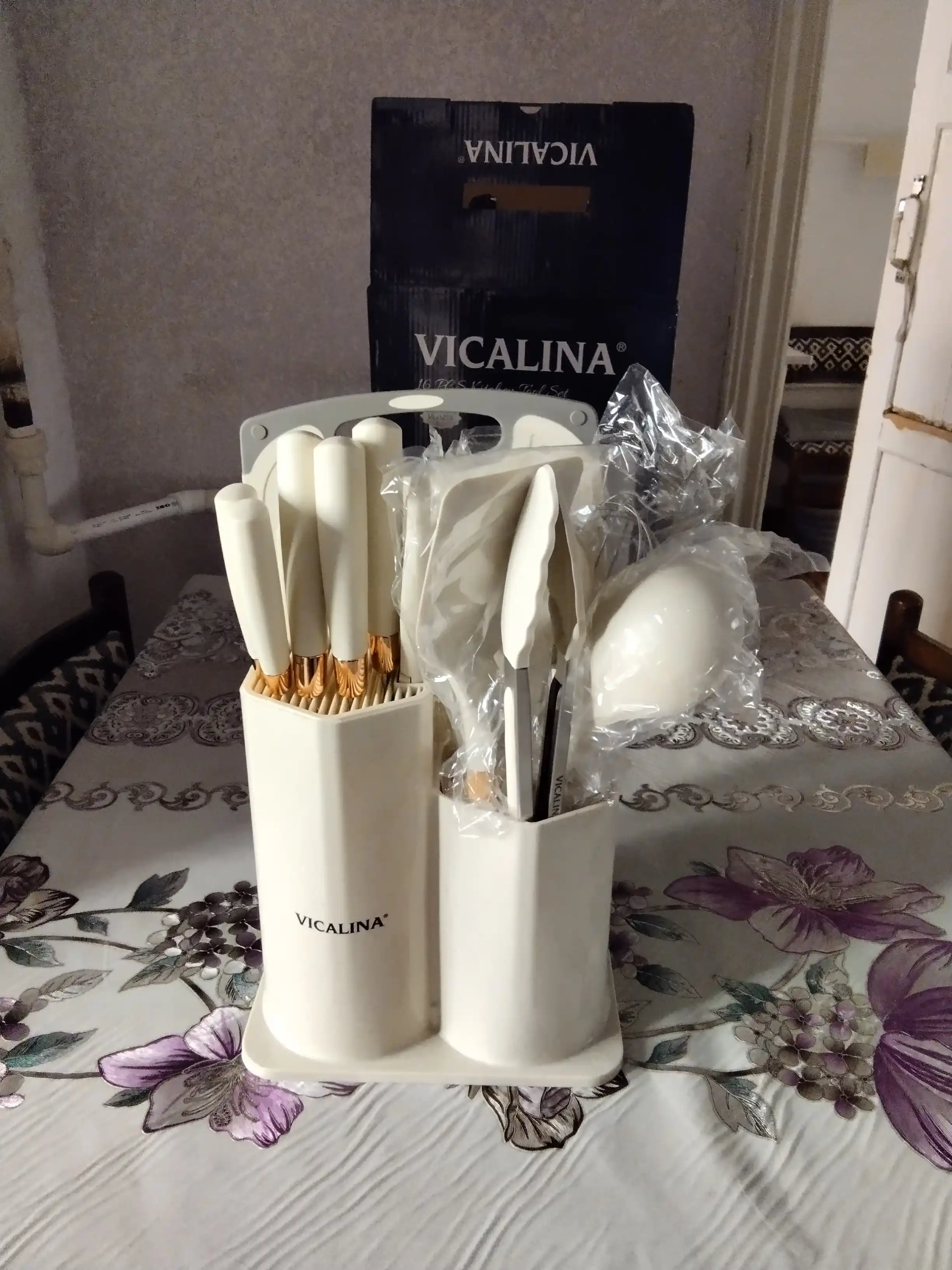 Oshxona anjomlari to'plami Vicalina, yopishmaydigan, silikondan