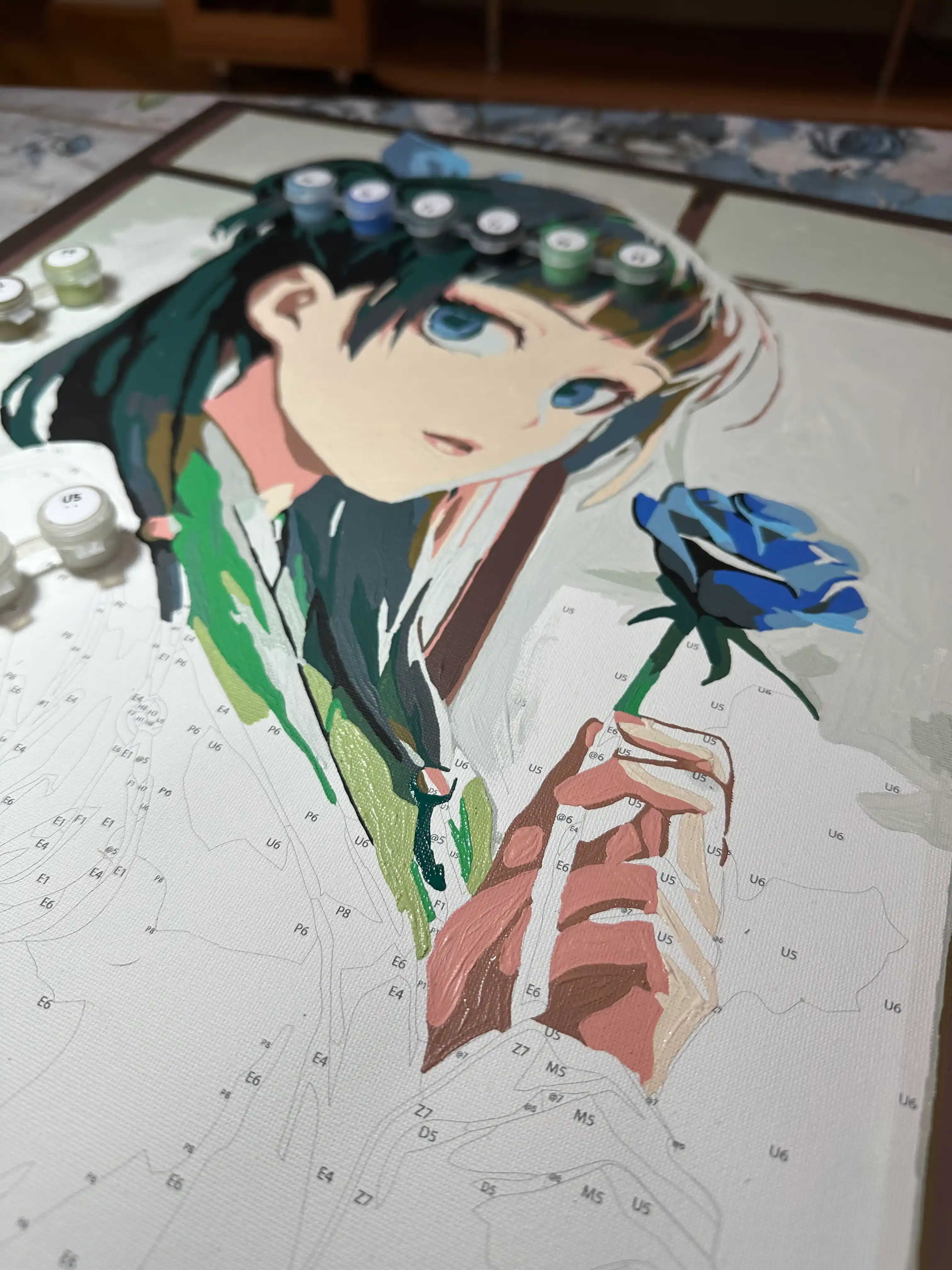 Raqamlar bo'yicha rasm chizish ARTERY "Anime" 40×50 sm, bo'yoqli holst, bo'yama to'plami