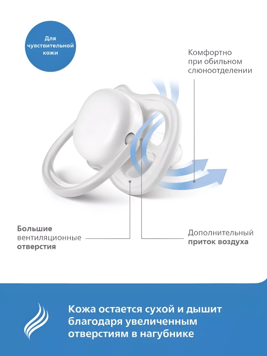 Philips Avent ultra air/night so'rg'ichi, 6-18 oy, 2 dona
