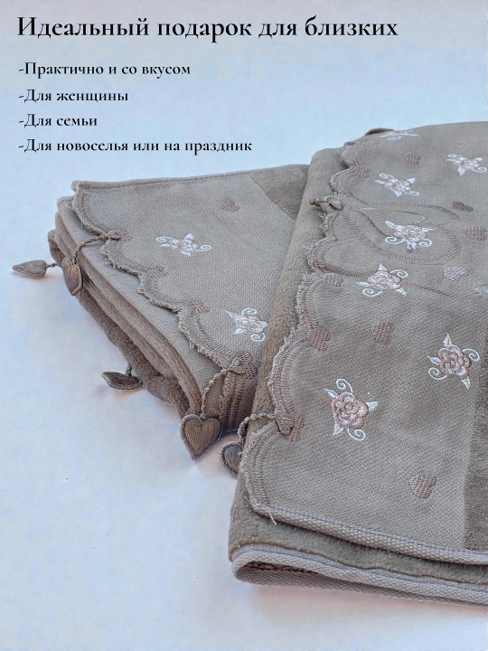Турецкие банные полотенца – 2 штуки, 70×135, 50×85, мягкие, быстро сохнут, 100% хлопок
