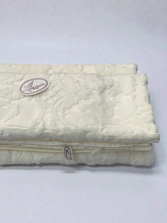 Турецкие банные полотенца – 2 штуки, 70×135, 50×85, мягкие, быстро сохнут, 100% хлопок