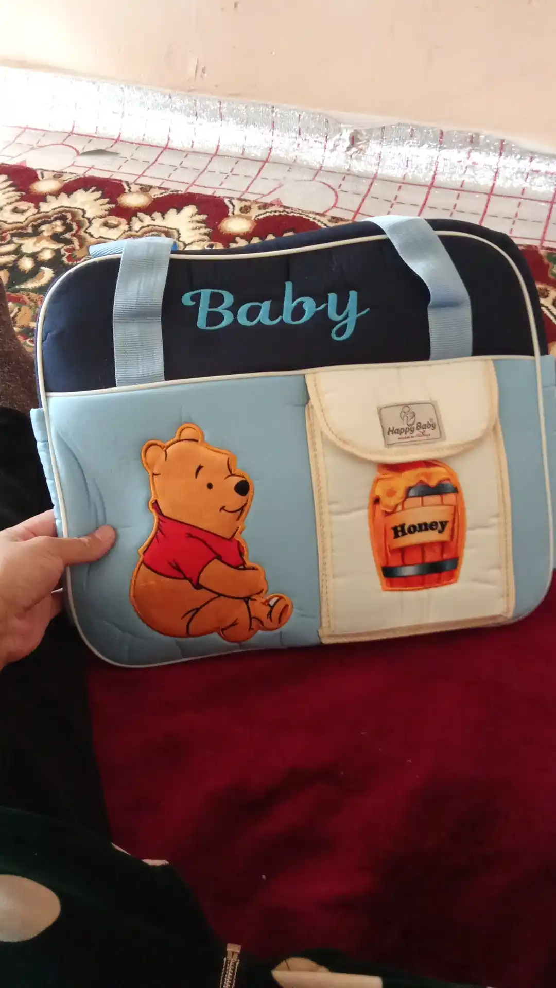Happy Baby Baby organayzer sumkasi, ona va bola uchun, katta sig‘imli, tug‘ruqxona va sayr uchun