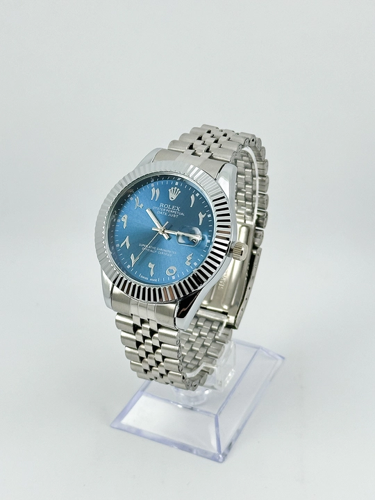 Erkaklar qo‘l soati, metall braslet, arab raqamli siferblat, datejust, sovg‘a qutisida