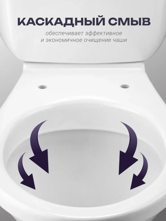 Diagonal rozetkali Sensea Twist ixcham hojatxonasi, iqtisod rejimi 1, polipropilen,