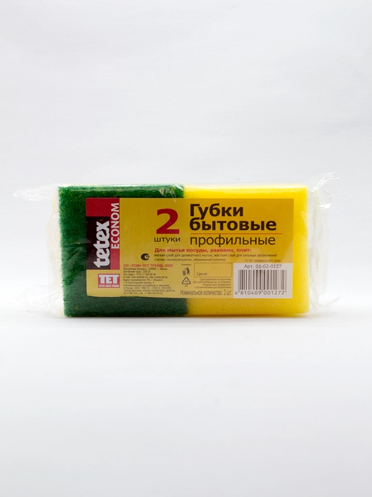 TETEX maishiy gubkalar, profil, 2 dona