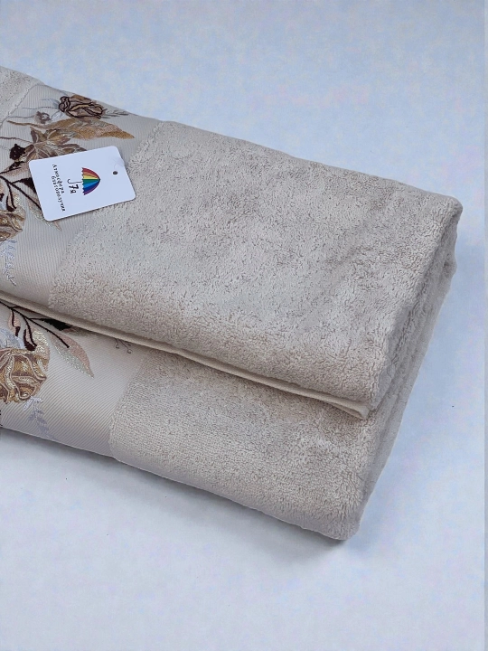 Турецкие банные полотенца – 2 штуки, 70×135, 50×85, мягкие, быстро сохнут, 100% хлопок