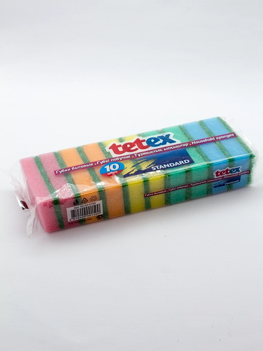 Бытовые губки TETEX, 10 шт (маленькие) - 