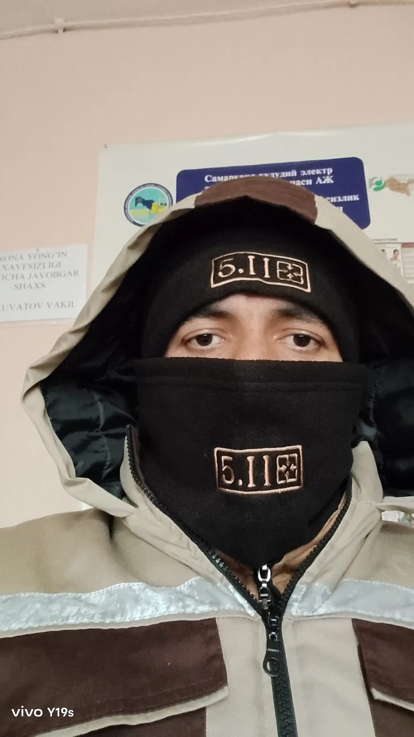 Balaklava 5.11 qishki o'ta zich jun 8 mm dan -30 ° C gacha issiq yuz va bo'yin niqobi