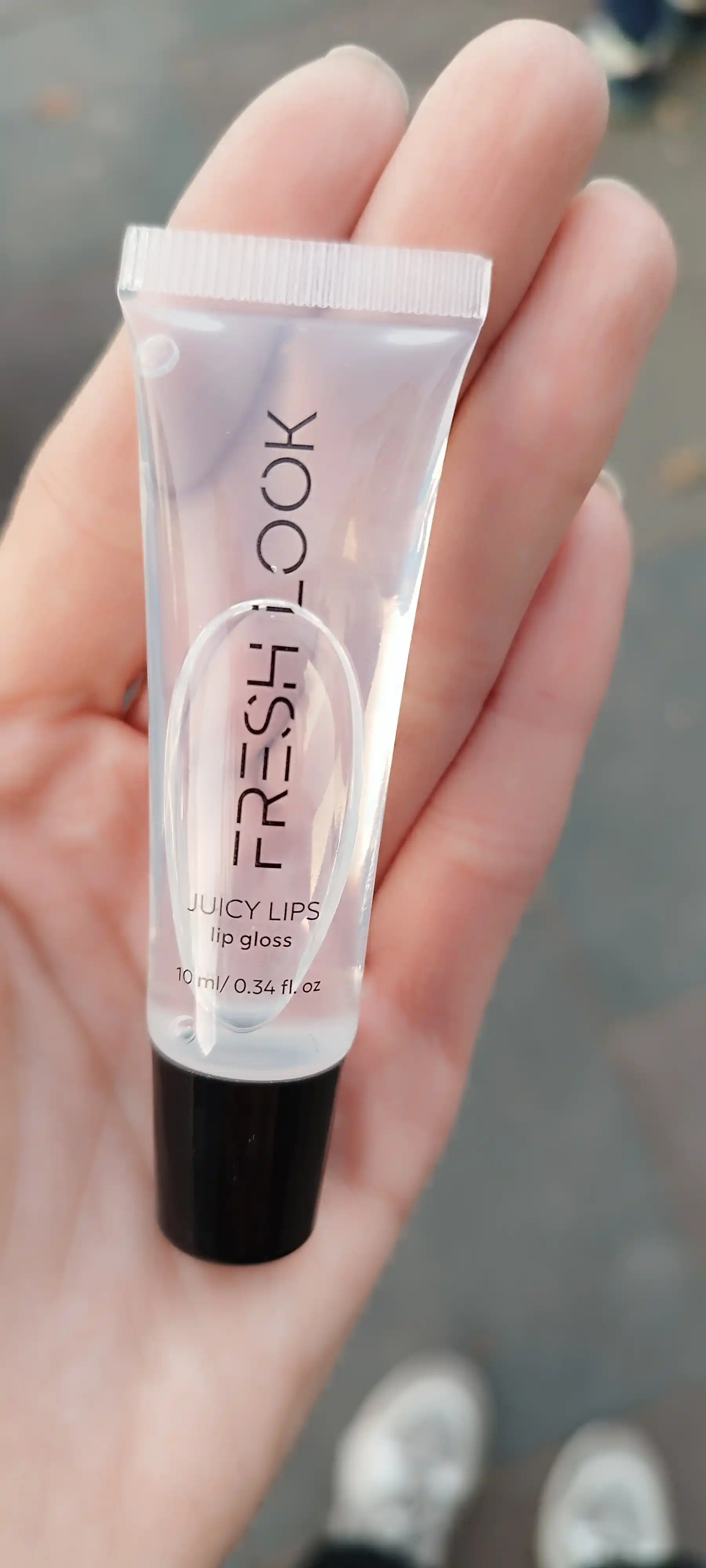 Блеск для губ "Жидкое стекло" FRESH LOOK JUICY LIPS lip gloss, прозрачный, дюшес, 10 мл