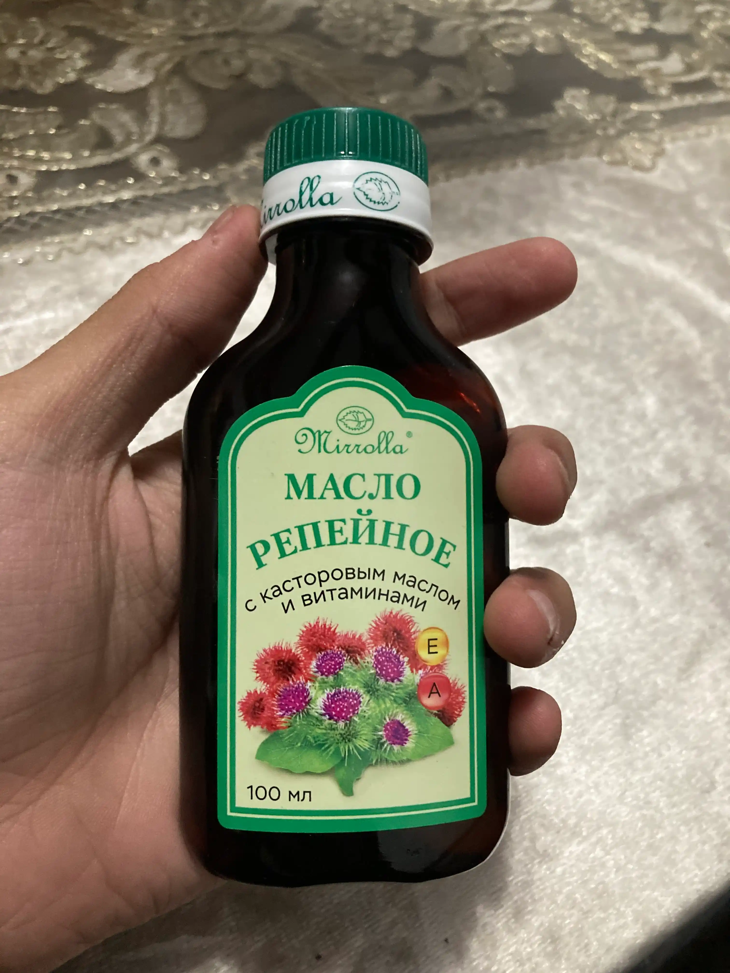 Масло репейное для волос Mirrolla, с красным перцем, 150 и 100 мл