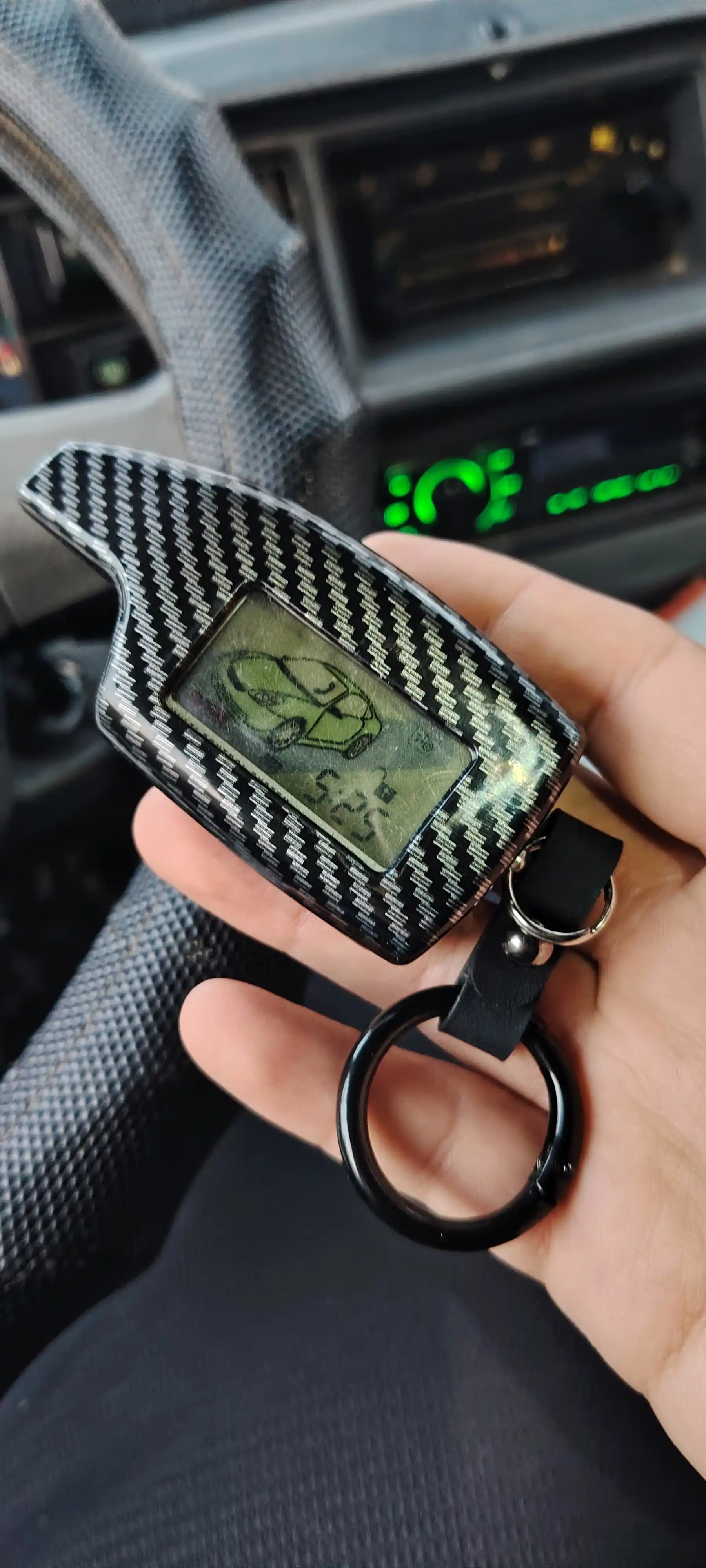 Чехол для автомобильного пульта карбон Magicar 909, 908, 907, 906, 905, 903, 101
