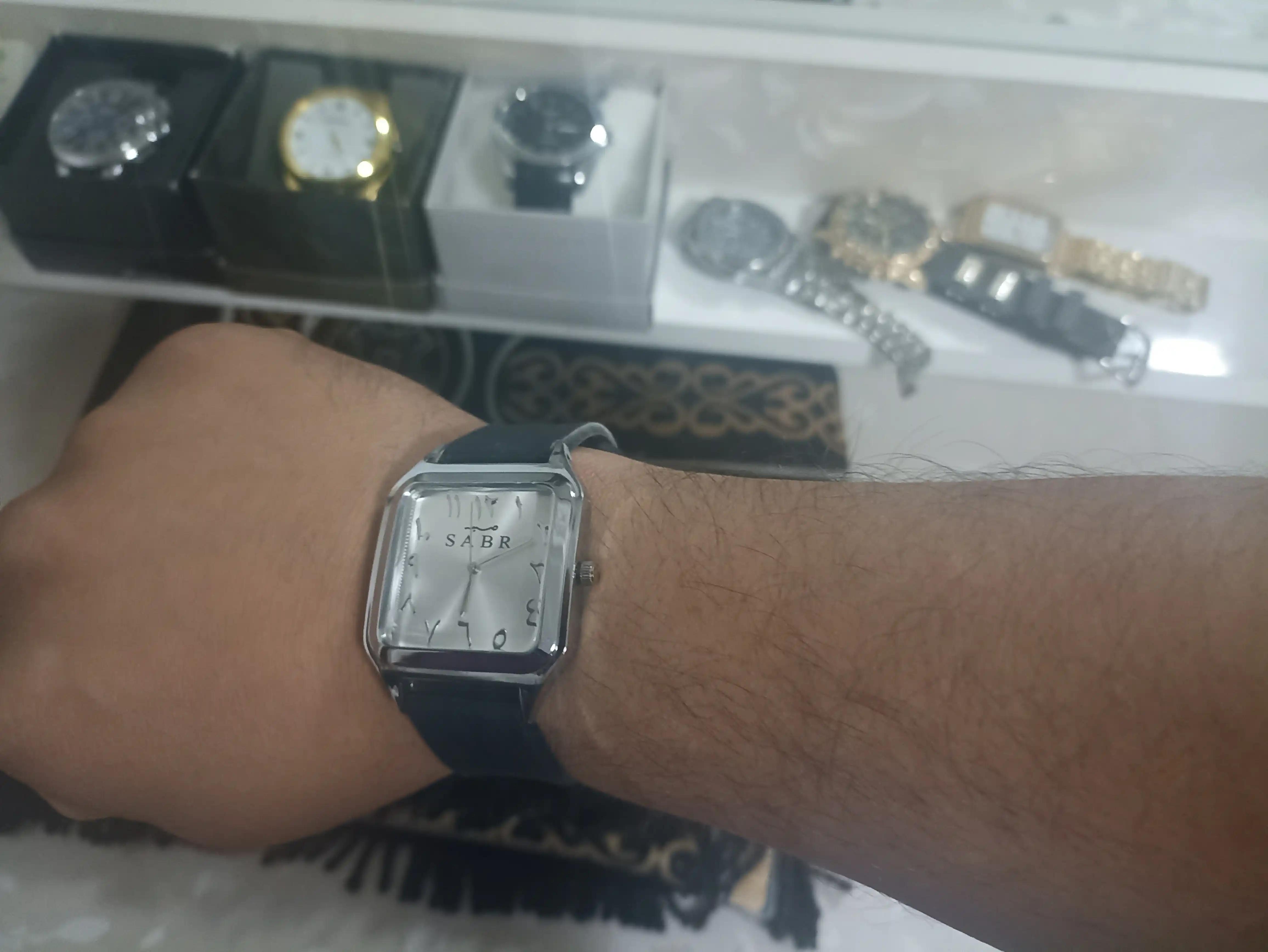 Qo`l soati, erkaklar uchun, Sabr va Alhamdulillah yozuvli
