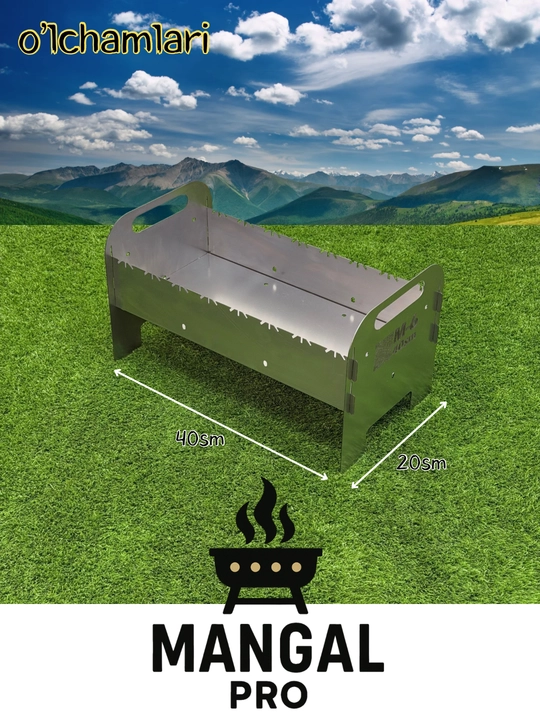Складной мангал с аксессуарами Mangalpro M-6 крашеные и без крашеные
