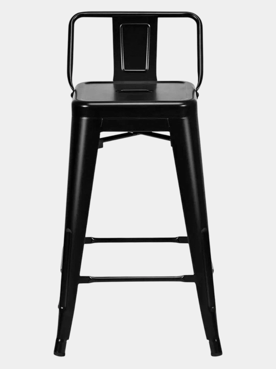 Bar stuli Taylor metalldan ishlangan, 200 kg gacha, bel qo'yish qismi bilan, Loft dizaynda