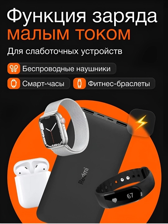 Внешний аккумулятор Mi Power Bank 10000 мАч высокого качества, возможность быстрой зарядки