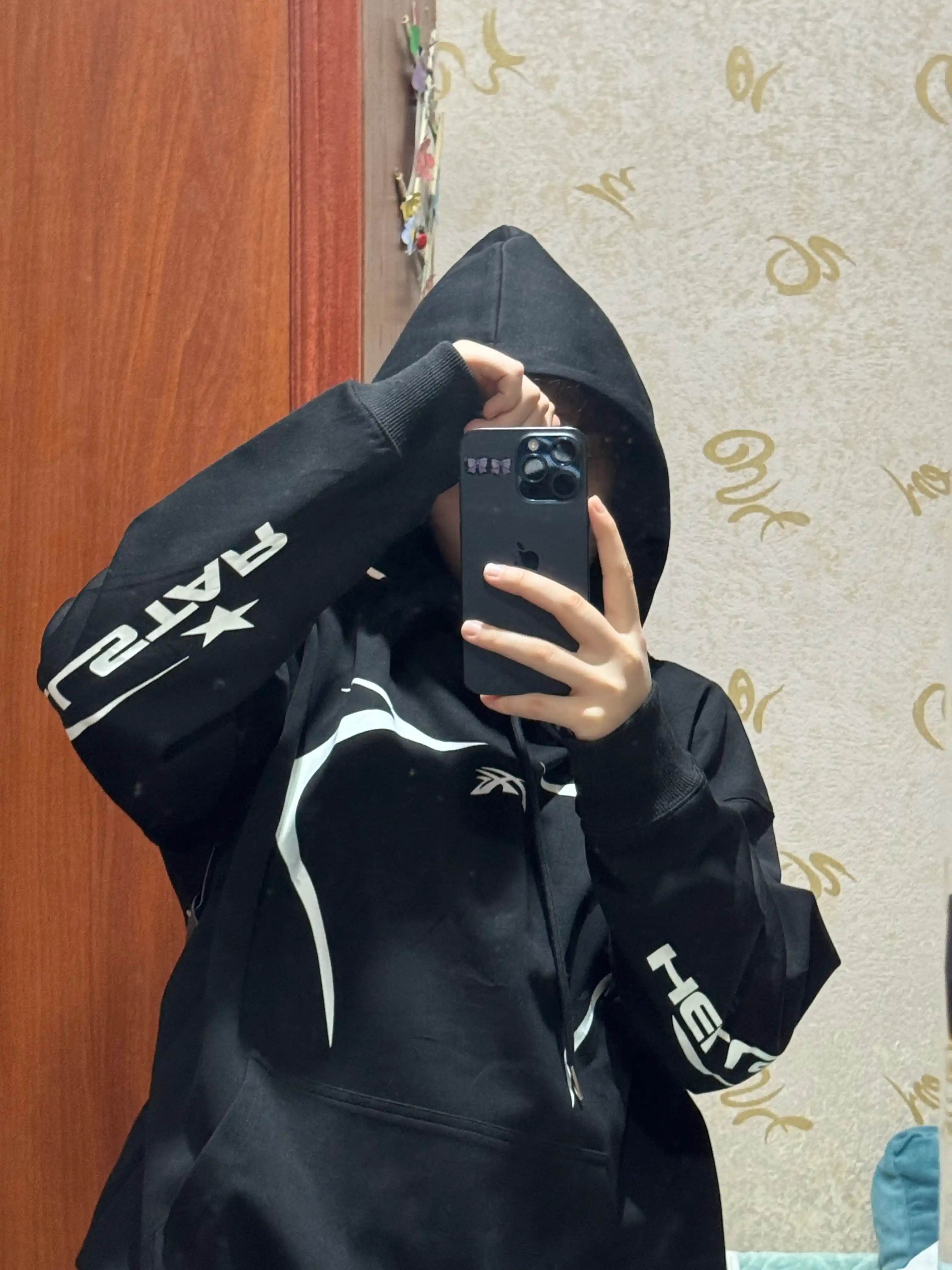 Худи оверсайз унисекс с принтом Hellstar, streetwear, Y2K