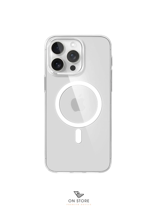 Shaffof MagSafe chexol iPhone 13 dan – 16 Pro / Pro Max uchun