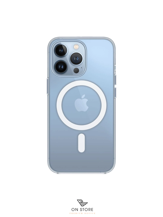 Shaffof MagSafe chexol iPhone 13 dan – 16 Pro / Pro Max uchun
