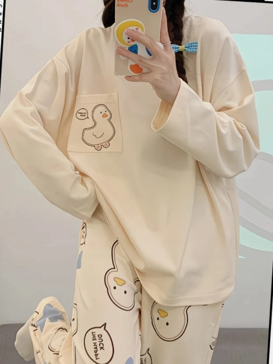 Ayollar va qizlar uchun pijama, ikki dona, ichki siynabandli, kofta va shimli, 2 tasi 1 da