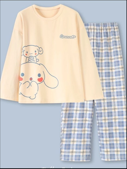 Ayollar va qizlar uchun pijama, ikki dona, ichki siynabandli, kofta va shimli, 2 tasi 1 da