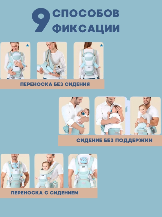 Эргономичная переноска для младенцев (0-4 года) сумка-кенгуру