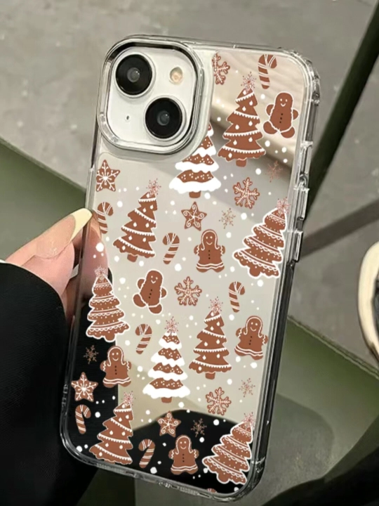 Yangiyil g‘ilofi, Gingerbread Xmas g‘ilof, iPhone uchun qishki g‘ilof, Qor parchali g‘ilof