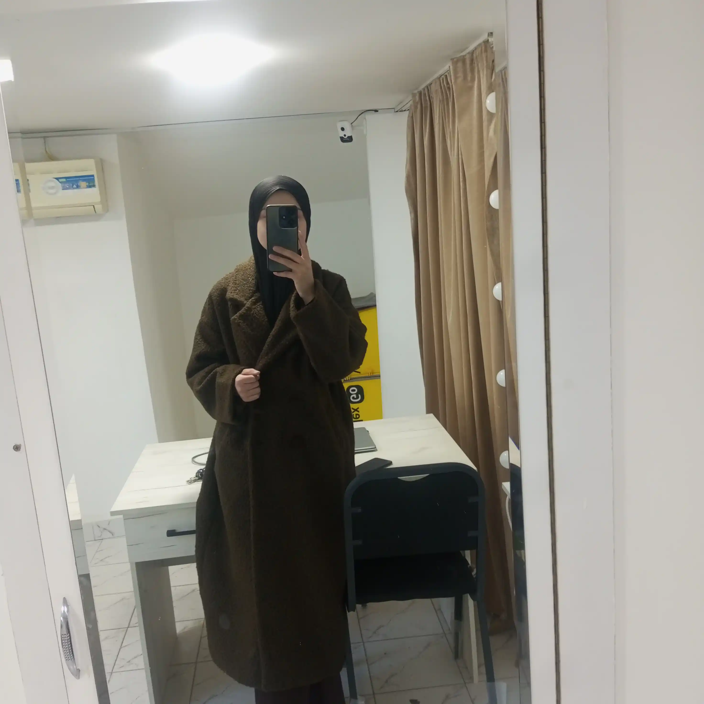 Пальто зимнее из ткани «тедди», для женщин и девочек, стандарт (44-52) пальто