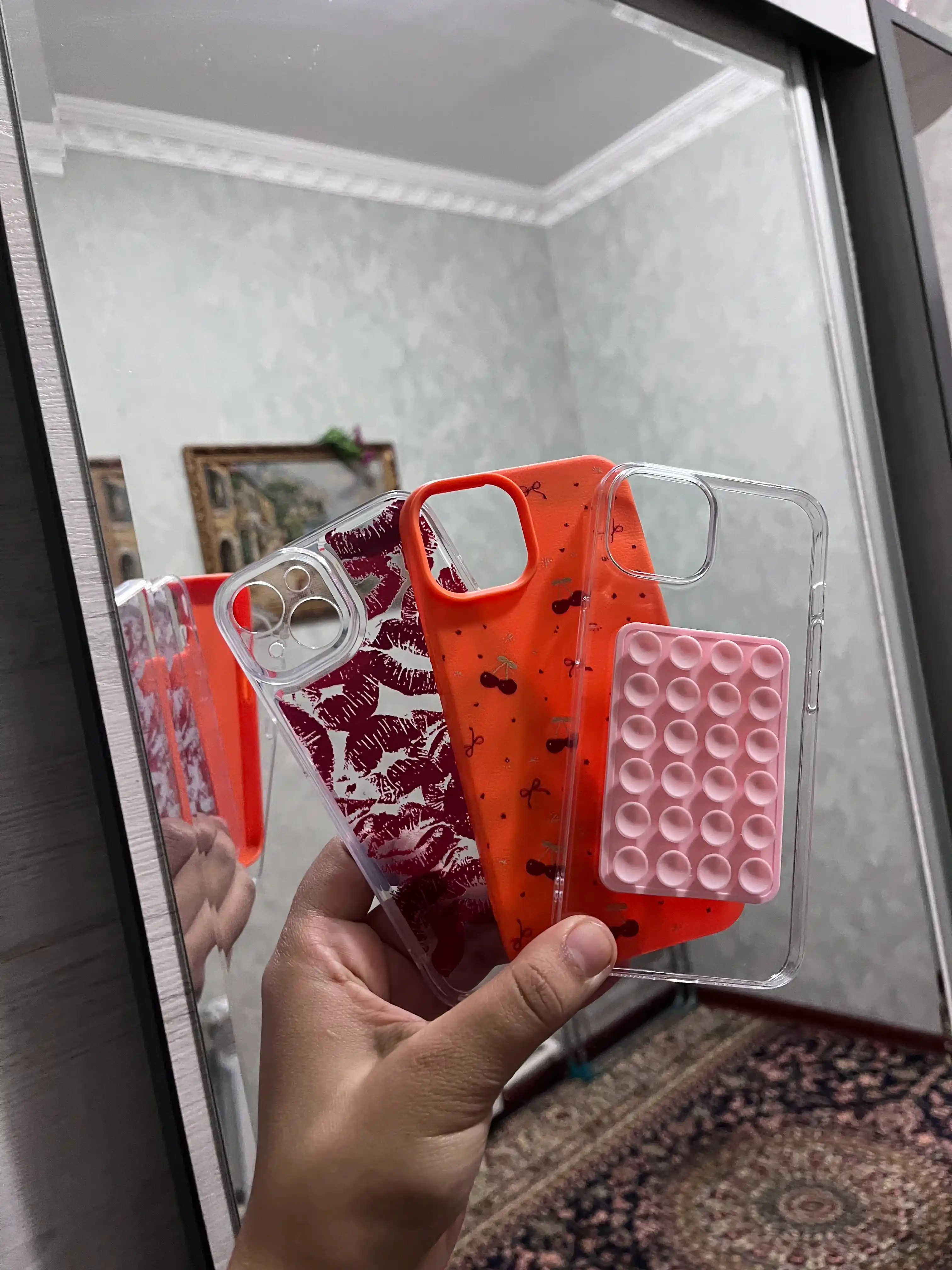 Lipper, Telefon ushlagich, lipuchka, yopishqoq, lipuchka telefon ushlash uchun