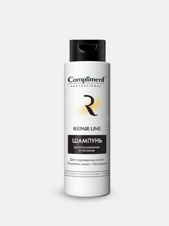 Soch uchun shampun Compliment, quruq, bo‘yalgan, shikastlangan, sochlar uchun, 250 ml