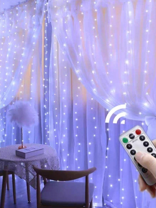 LED parda gulchambar "Yomg'ir" 3x3 metr