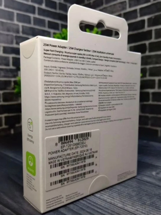 Samsung 25W original, type-C kabeli, usb-C zaryadlash
