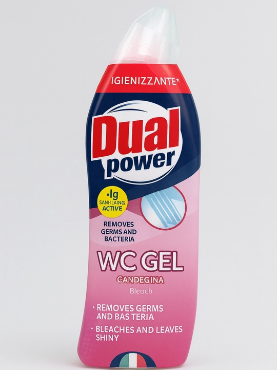 Dual Power WC гель для удаления пятен, отбеливатель с ароматом, 700 мл