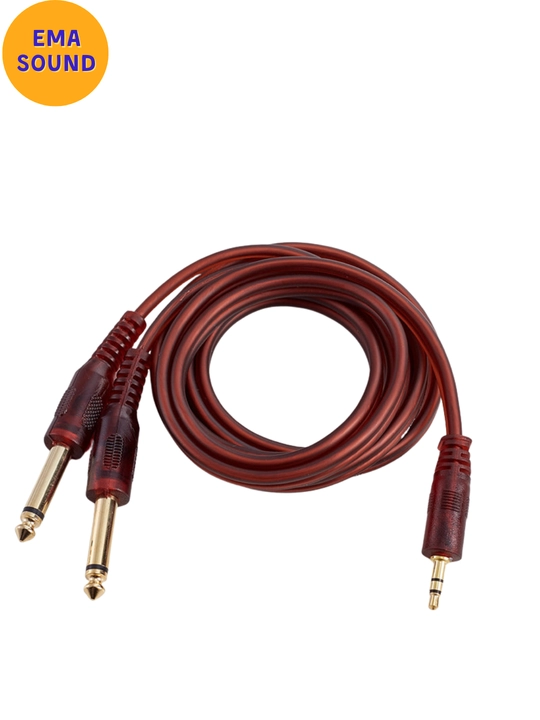 6.35 mm jack - 3.5 mm mini jack kabel, 1.5 m, 3 m, 5 m