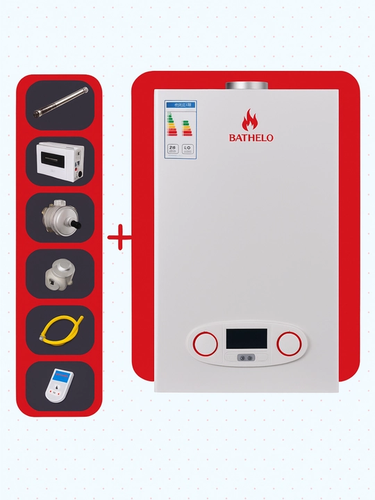 Bathello 24 kVt UM1335040 ikki konturli isitish gaz qozoni - 