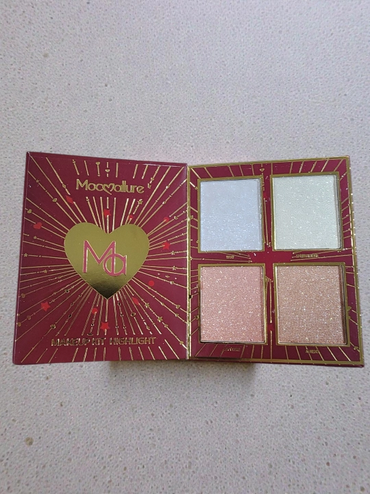 Палитра теней для век в форме книги, хайлайтер, консилер, Maccoallure